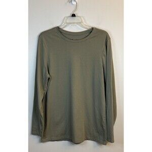 PACT Organic Cotton Luxe Essential Slim Long Sleeve T-Shirt Mens 3XL Sage Green